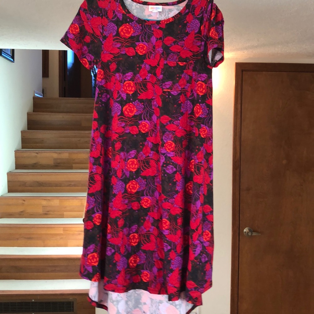 LuLaRoe Multi Floral Carly Leggings Material